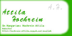 attila hochrein business card